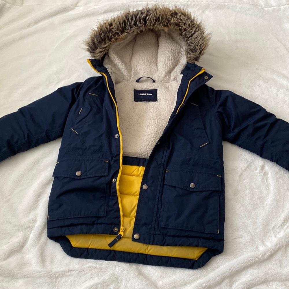 Lands End Kids Expedition Down Waterproof Winter Parka